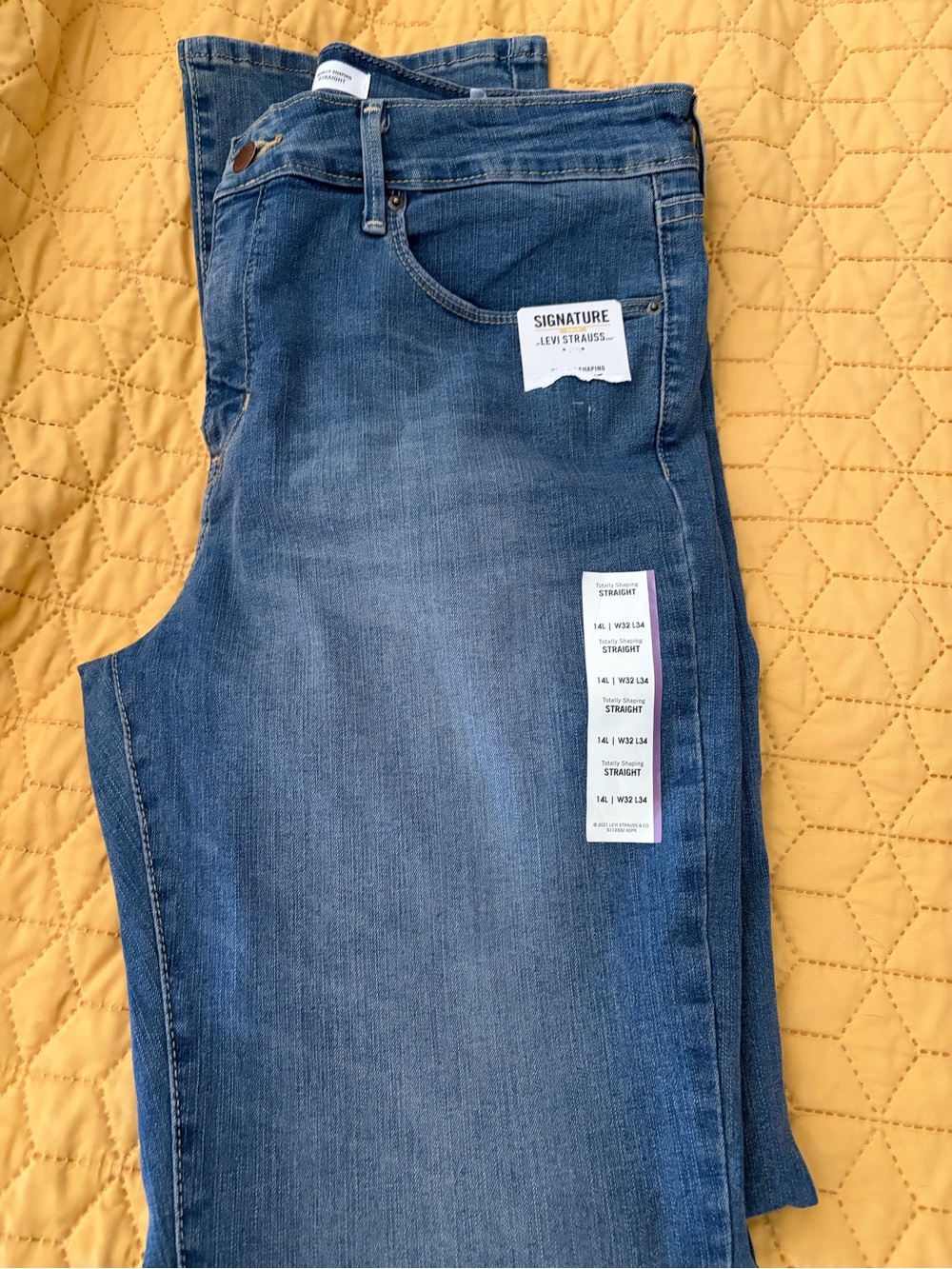 Signature by Levi Strauss Women's Straight Jeans - Blue